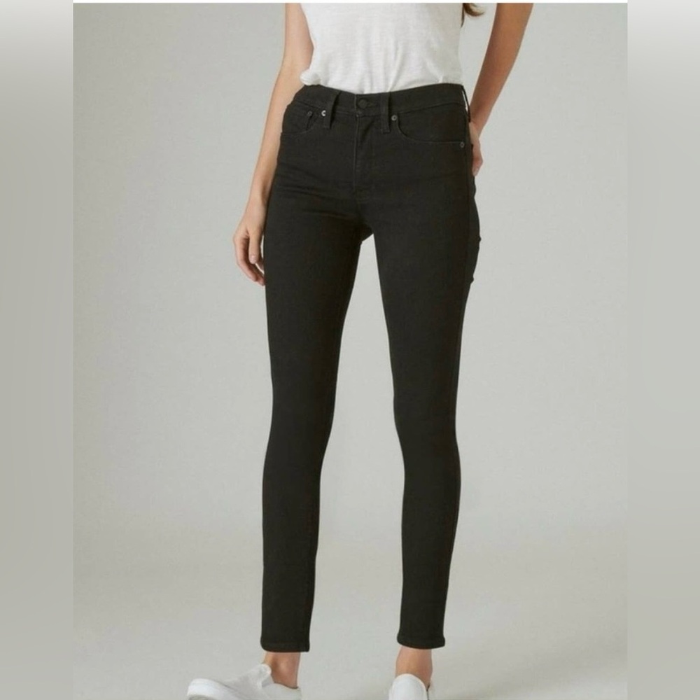 Lucky Women's Black Hayden Skinny Ankle Jeans. Size 28